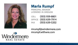 Marla Rumpf Business Card